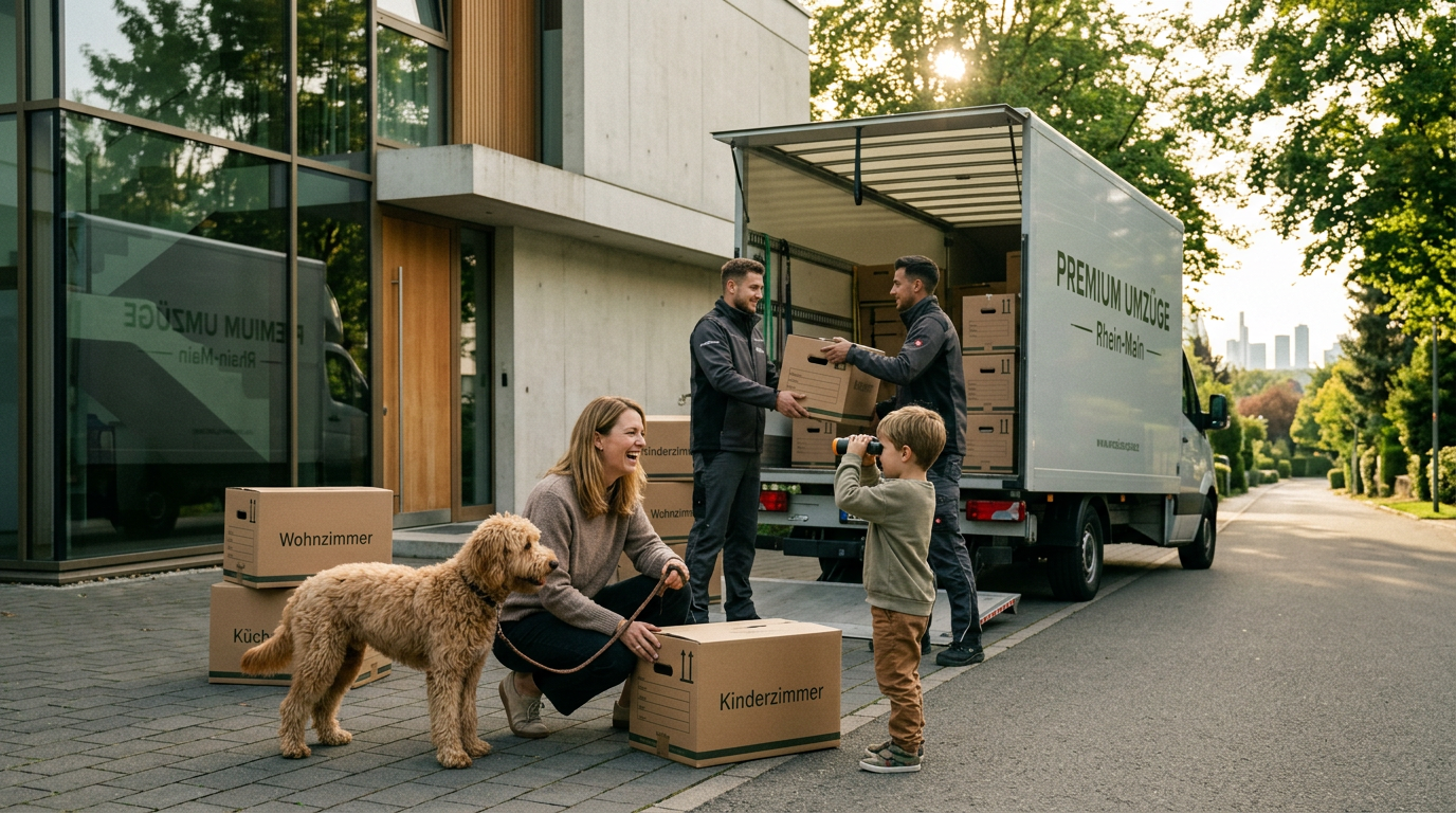 Familie umziehen: Anti-Chaos-Plan für Kind & Tier